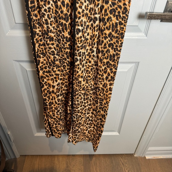 Nanushka Abir Slip Dress Asymmetric Hem in Ocelet Size L Maxi Cocktail Vacation - Picture 9 of 16